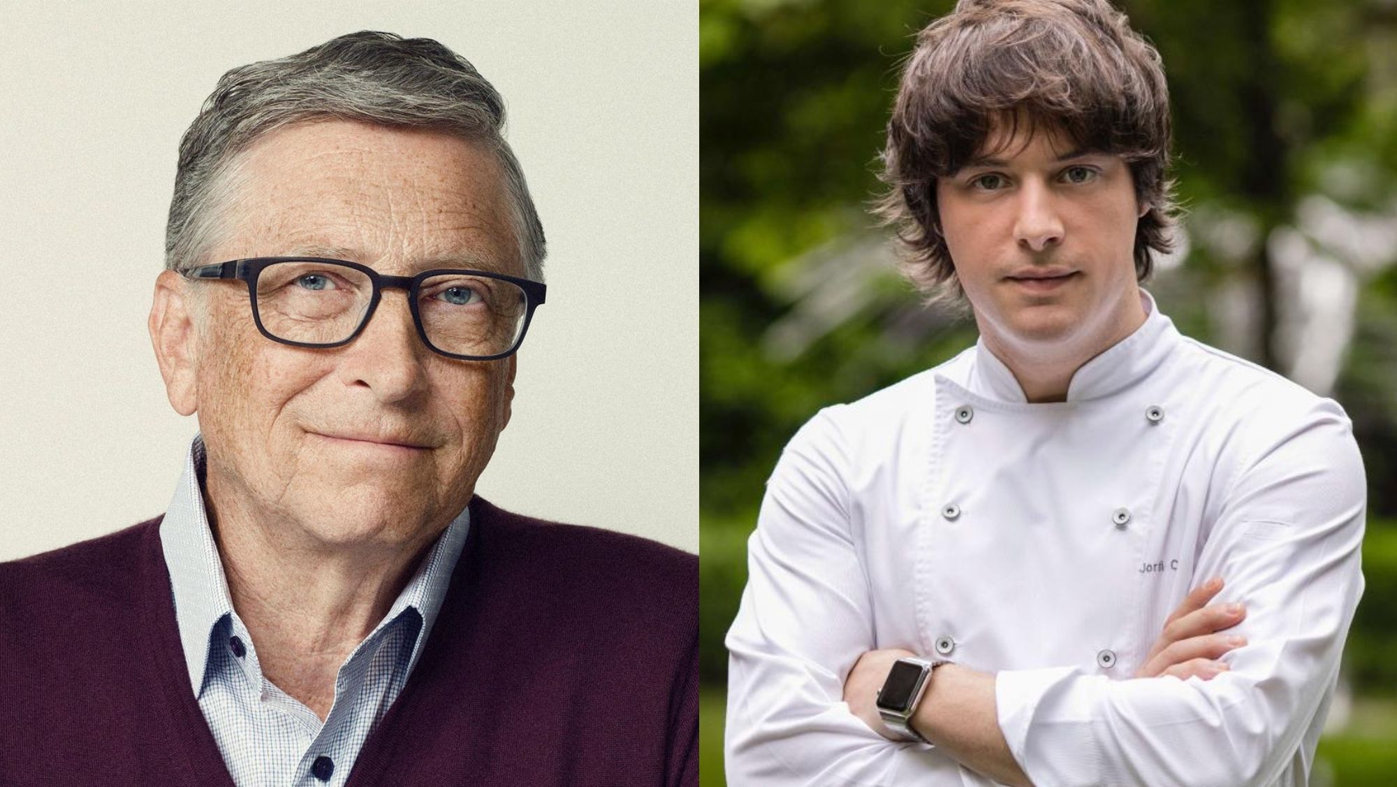 Bill Gates y el chef Jordi Cruz