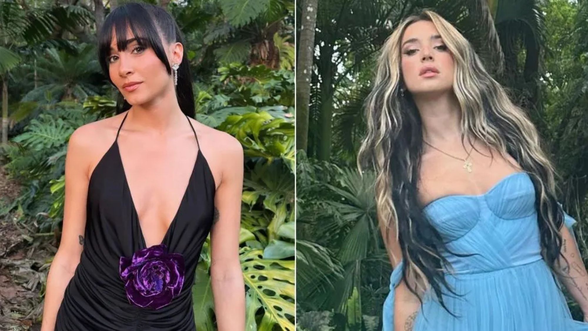 Aitana y Lola Índigo en la boda de Lele Pons