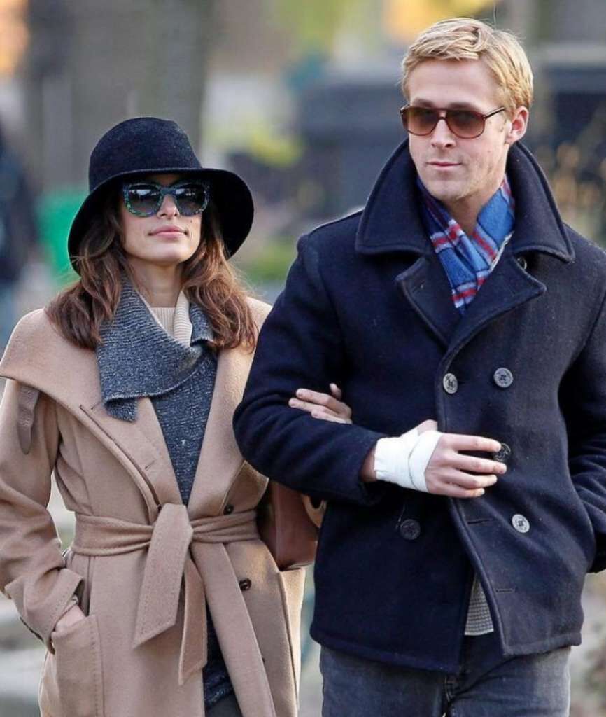 Eva Mendes y su marido Ryan Gosling