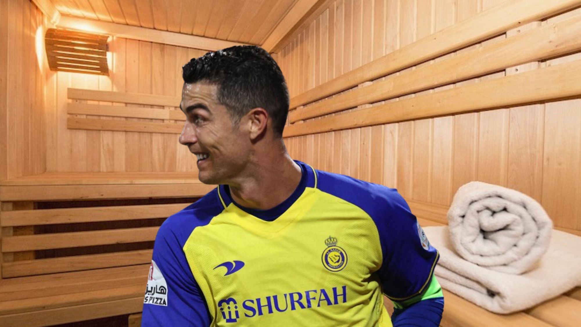 La foto de Cristiano Ronaldo en una sauna que está dando mucho de qué hablar