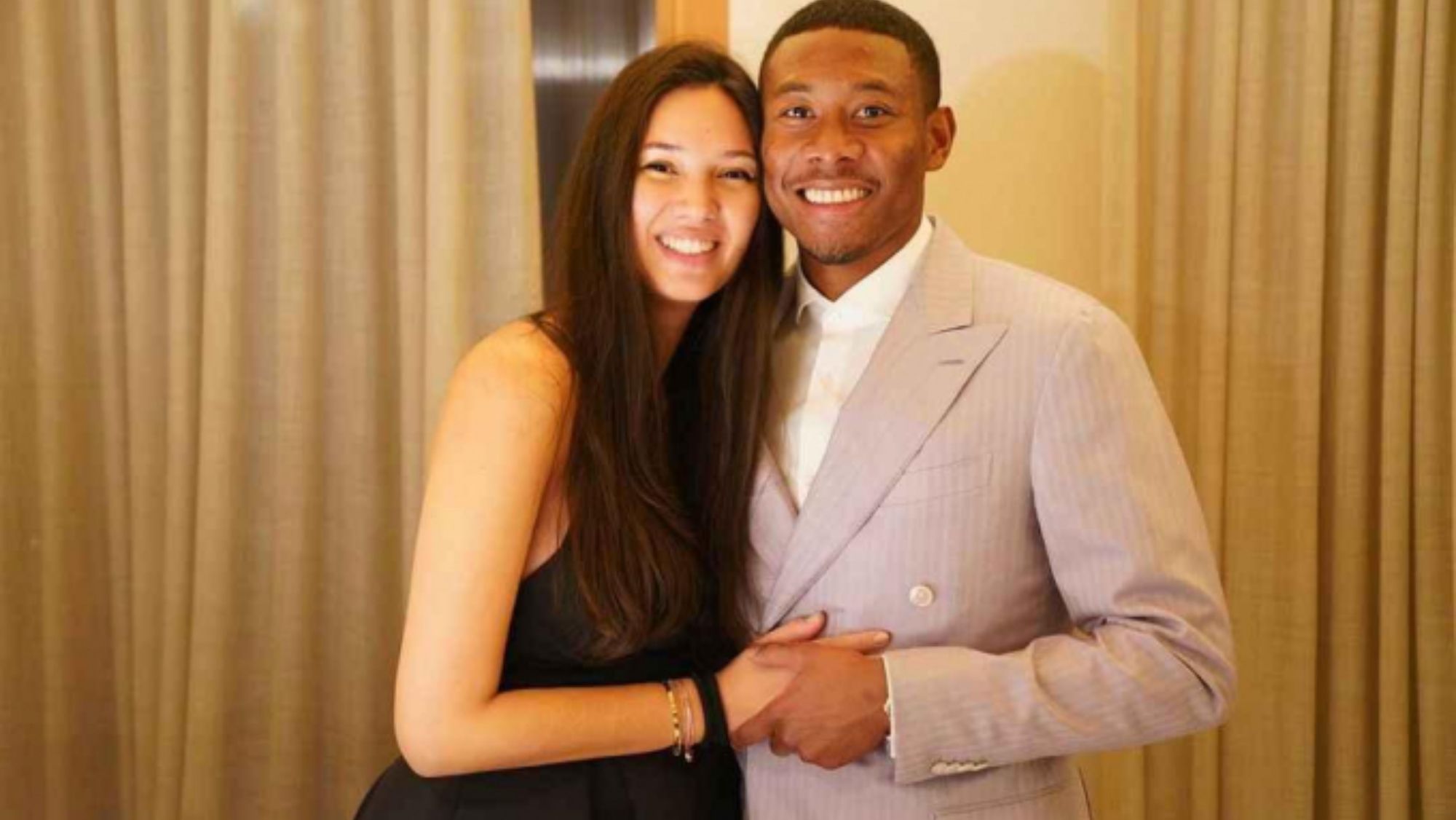 David Alaba y Shalimar Heppner