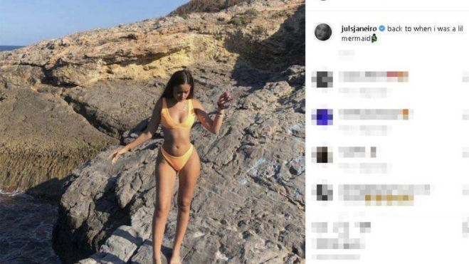 el primer posado de Julia Janeiro en Instagram