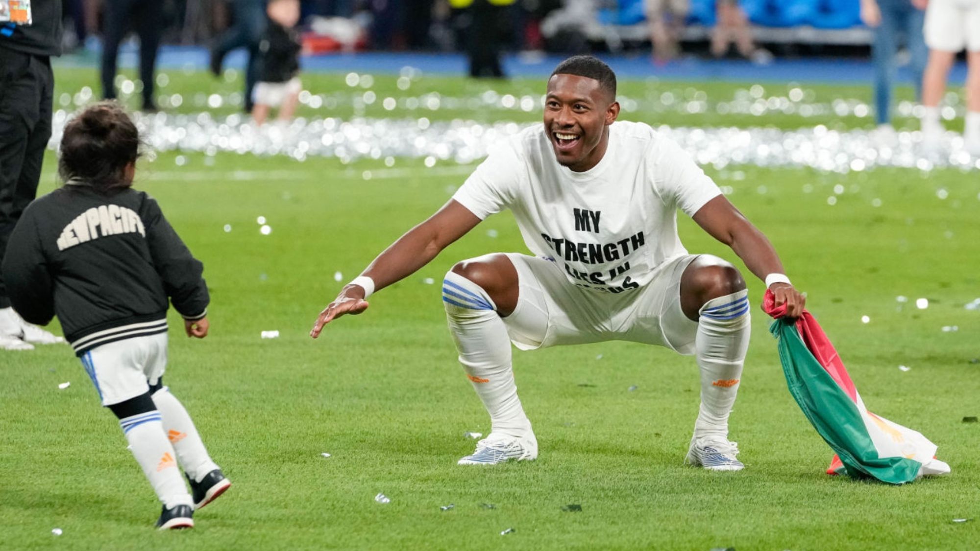 David Alaba y su hijo Zion