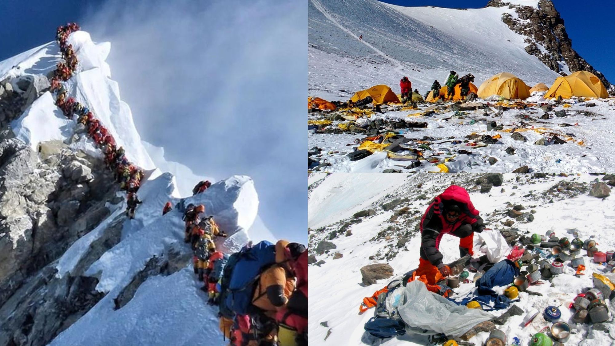 El Monte Everest y la basura que dejan