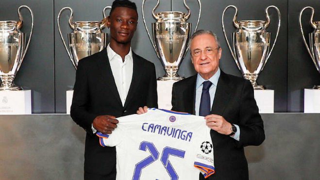 Camavinga en su presentación cómo jugador del Real Madrid