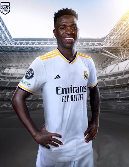 Vinicius con la nueva camiseta