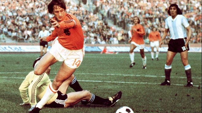 Cruyff en sus tiempos de jugador