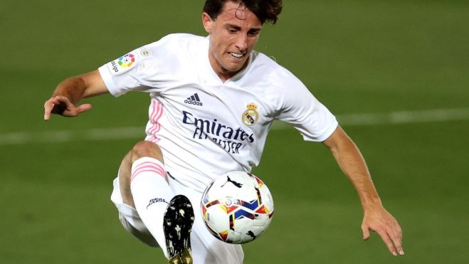 Álvaro Odriozola con el Real Madrid