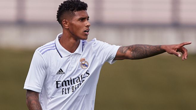 Vinicius Tobias esta temporada con el Real Madrid Castilla