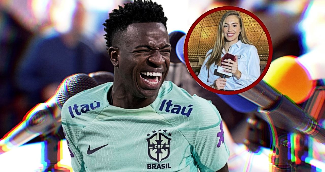 La foto revoluciona internet: ¿Vinicius repite con una periodista el momento Casillas-Carbonero?