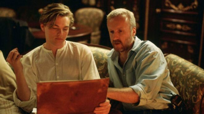 James Cameron y Leonardo Di Caprio durante el cásting de 'Titanic'